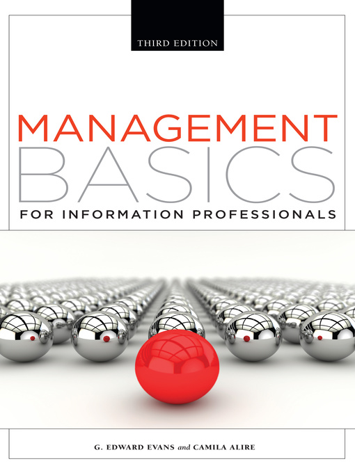Title details for Management Basics for Information Professionals by G. Edward Evans - Available